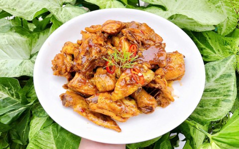 Cách làm món gà roti nước dừa